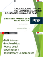 Regimen Juridico Canes Salud Publica - MTalavera PDF