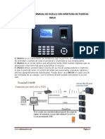 Ficha Técnica Terminal de Huella Acceso In01a