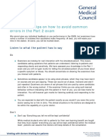 PLAB Examiner Top Tips On How To Avoid Common Errors in The Part 2 Exam DC9292 PDF 67283427