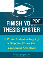 Finish Your Thesis Faster Dora Farkas New