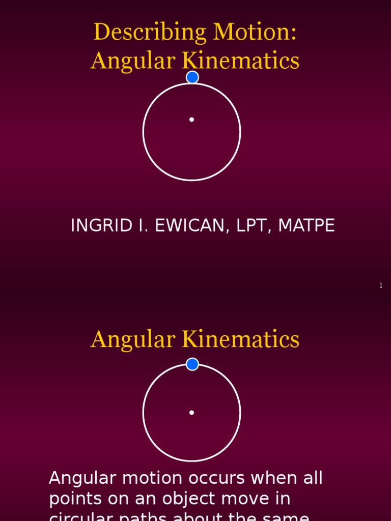 Angular Kinematics of Cyclists | PDF | Acceleration | Velocity