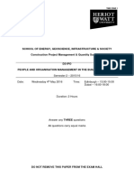 D31po - May16 - tz1 People and Organisation Management in The Built Environment