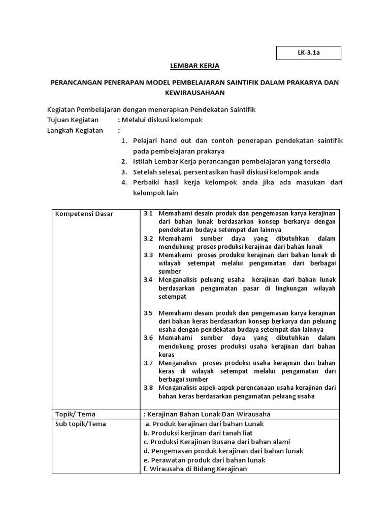 LEMBAR KERJA 3.1 a