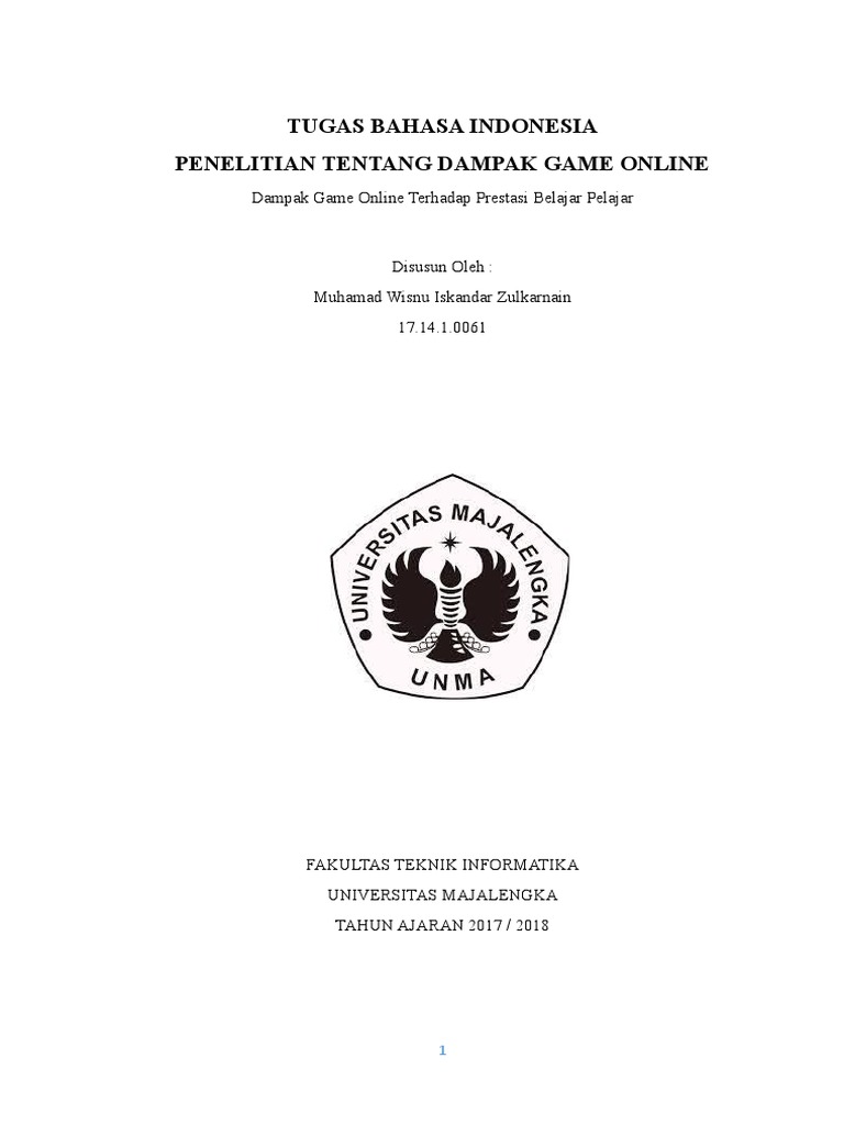 Penelitian Tentang Dampak Game Online