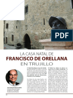 La Casa Natal de Francisco de Orellana en Trujillo Por José Antonio Pérez Rubio en Revista D&M América Febrero/marzo 2017 P. 6-13