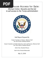 Download REPORT White House Access for Sale by Pete Madden SN383778359 doc pdf