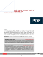 A Expansão Da Educação Superior Privada No Brasil - Do Governo FHC Ao Governo Lula