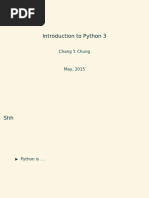 Introduction To Python 3: Chang Y. Chung