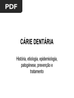  Cárie Dentária