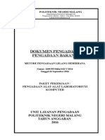 PENGADAAN ALAT LABORATORIUM POLITEKNIK NEGERI MALANG