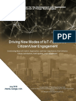 Driving New Modes of IoT-Facilitated Citzen/User Engagement 