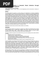 Maximising Efficiency in Domestic Waste Collection Through Improved Fleet Management- Cherrett , McLeod 2007