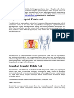 Resep Mengobati Penyakit Fistula Ani Menggunakan Bahan Alami