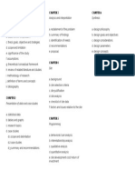 Thesis structure and chapters