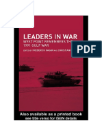 Leaders in War - West Point Remembers The 1991 Gulf War PDF