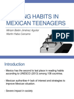 Reading Habits in Mexican Teenagers