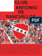 Gacetilla Del Club Atlético San Antonio de Ranchillos