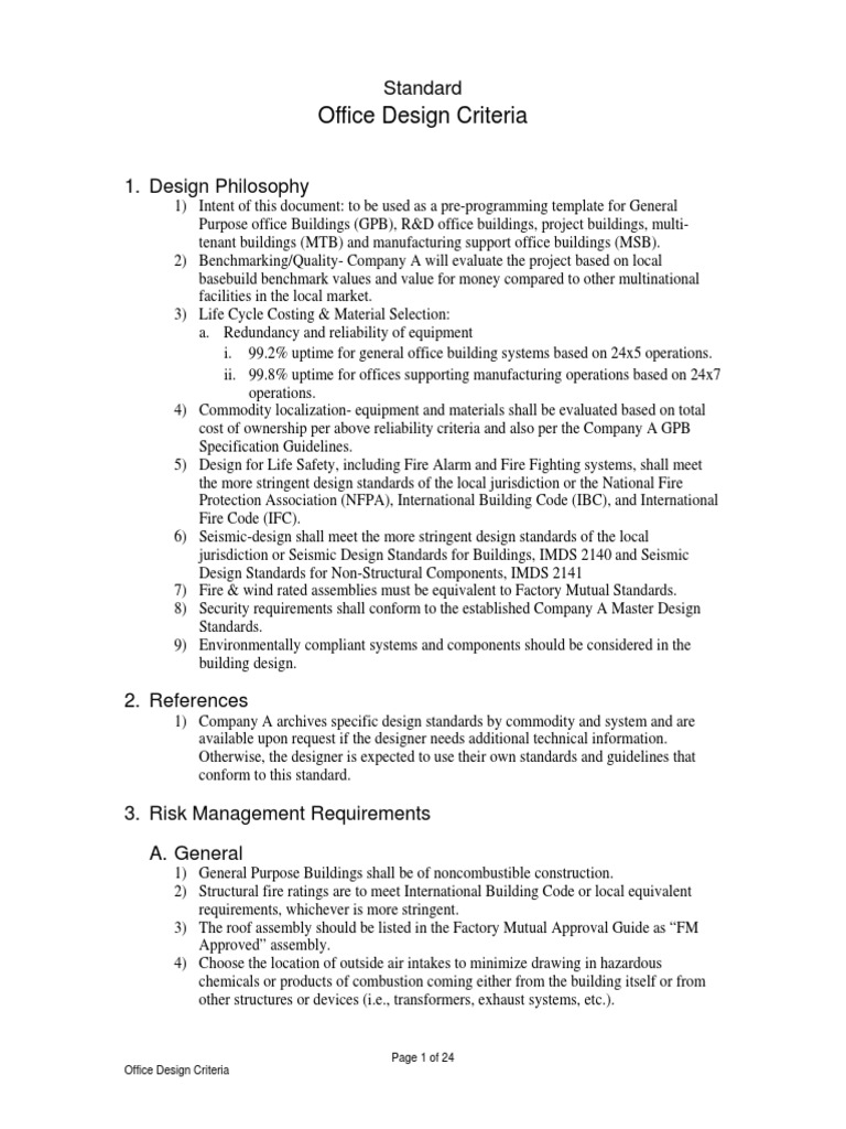 Office Design Standards and Guidelines | PDF | Wall | Ac Power Plugs ...