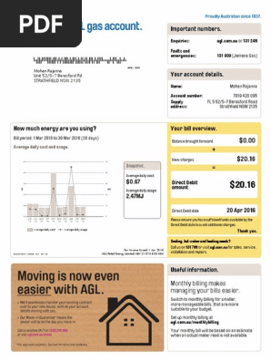 Gas bill