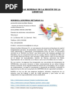 Empresas Mineras de La Región de La Libertad