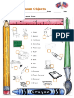 Classrom Objects - Worksheet