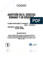 Adopcion en El Derecho Romano y Hoy - Uruguay