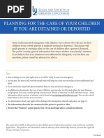 Separation Plan: English