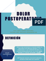 Dolor Postoperatorio Dra Torres