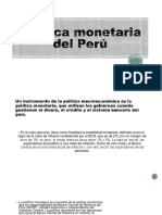 Política Monetaria Del Perú