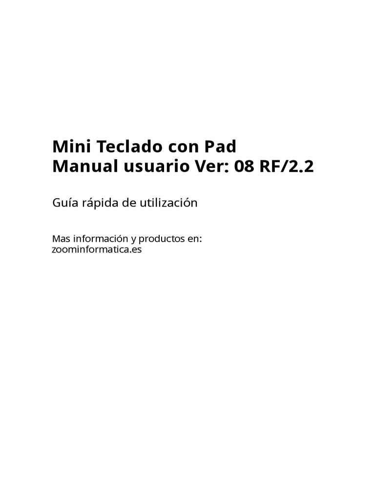 Rii Mini I8 PDF | PDF | Batería (electricidad) | Teclado