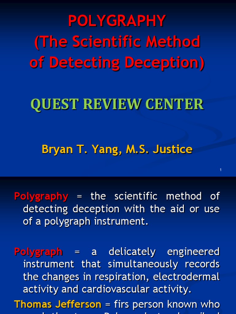 Polygraphy Pdf Polygraph Lie