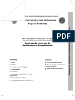 Instrução Técnica no 10/2004 - Controle de Materiais de Acabamento