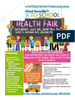 Orland Township Back To School Health Fair 2018