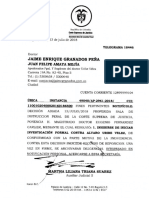 Corte Suprema archiva indagación preliminar a Uribe por presunta manipulación en plebiscito 