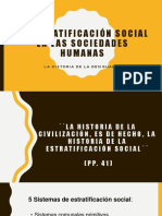 La Aparición de La Desigualdad y La Estratificación