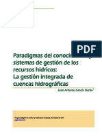 Paradigamas Del Conocimiento y Sistemas de Gestión de RR Hídricos