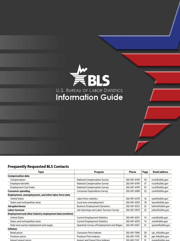BLS Contact Information Guide | PDF | Labor | Employment