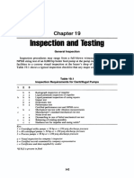 Pump inspection and testing procedures