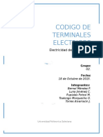 Codigo de Terminales Electricos: Electricidad Del Automóvil I