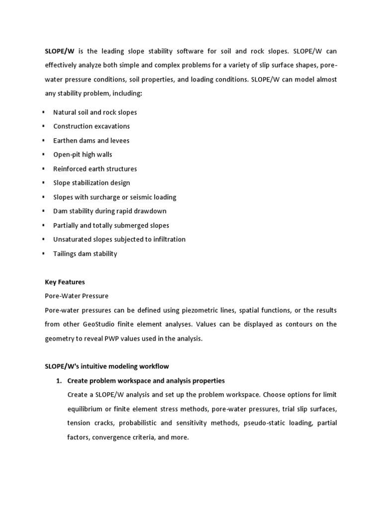Slope W | PDF | Civil Engineering | Teaching Mathematics