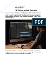 Editing Vidio Untuk Pemula