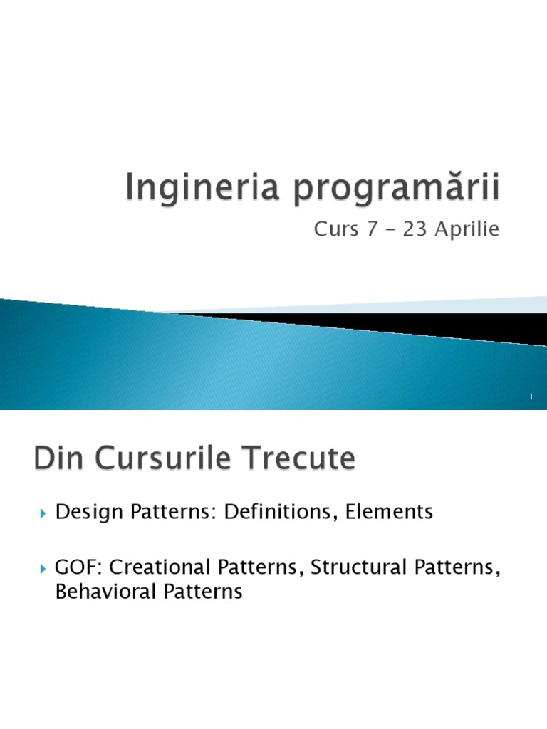 Overview of Creational Patterns | PDF | Class (Computer Programming ...