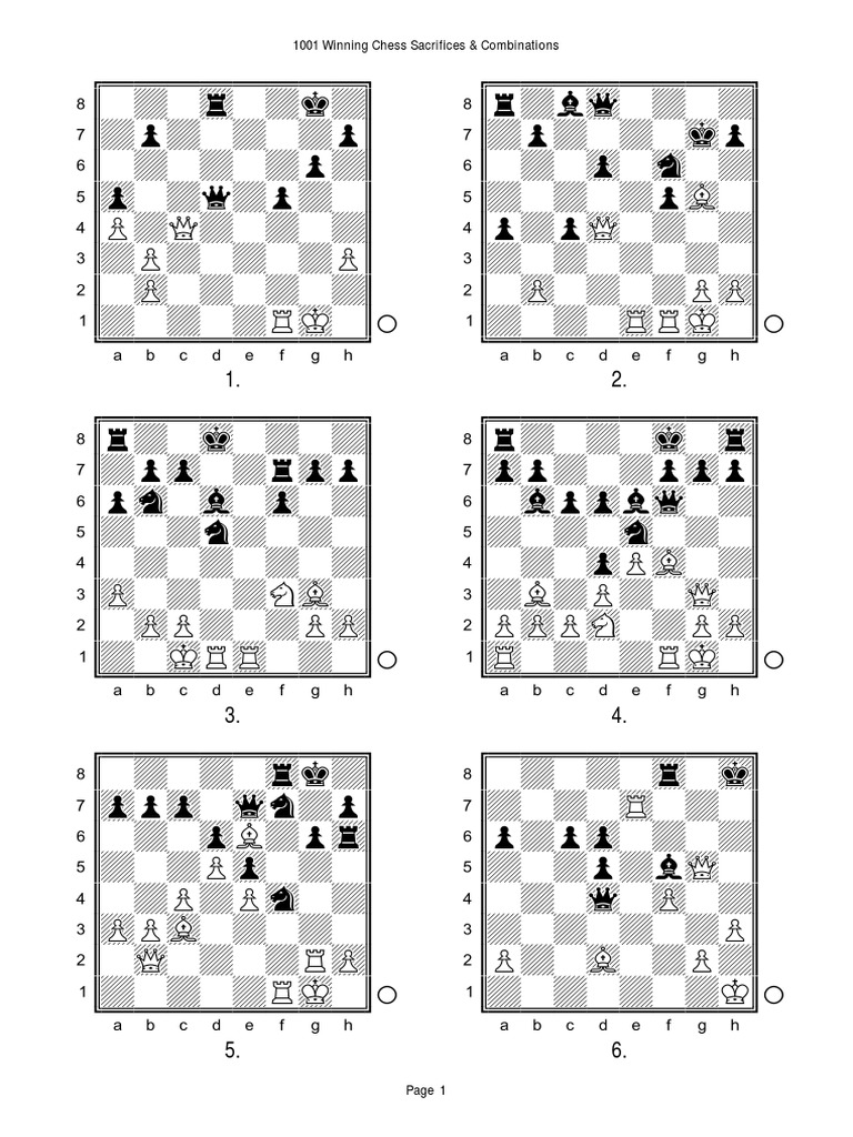 1001 Winning Chess Sacrifices & Combinations.pdf Chess Abstract Strategy Games