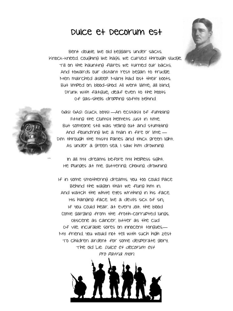 Dulce Et Decorum Est PDF Unrest