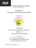 EC6712 Optical and Microwave Lab Manual