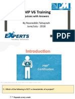 PMP Training Quizzes With Answers