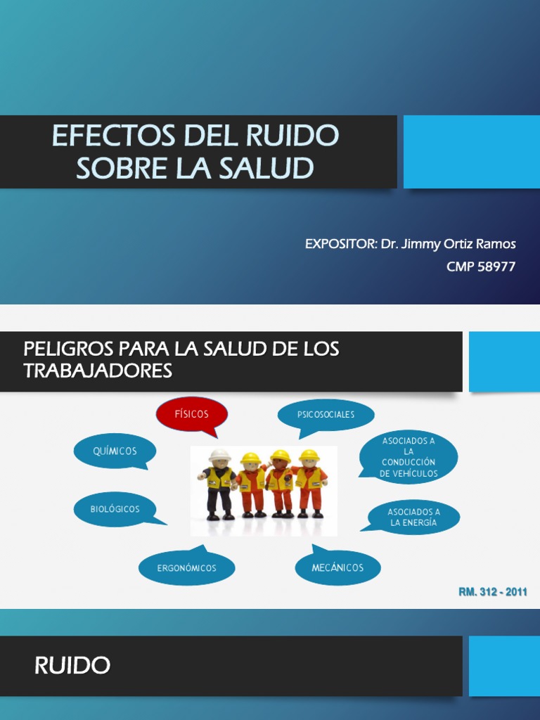 Efectos Del Ruido Sobre en La Salud ruido Oído