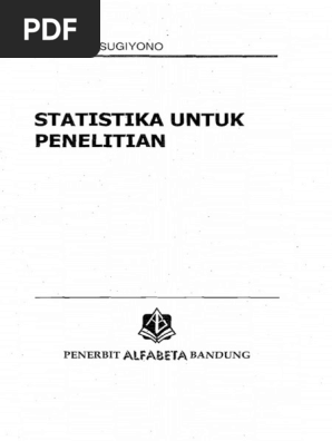 Ebook Statistik Untuk Penelitian By Prof Dr Sugiyono 1