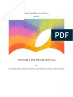 Apple Company Market Research Project MKT 305