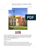 .Mx-Conviene Más Alquilar Que Adquirir Una Vivienda A Crédito